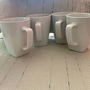 CRATE & BARREL PORCELAIN MUGS